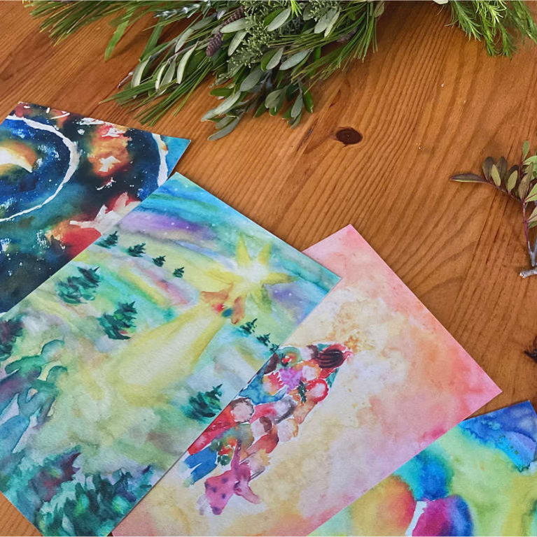 Ines Rocio original christmas greating cards